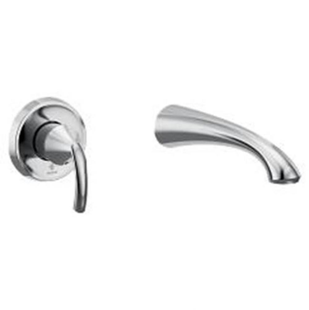 Glyde 1H Wall Mount Tub Filler, Chrome