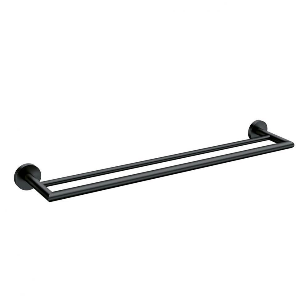 Matte Black Double Towel Bar