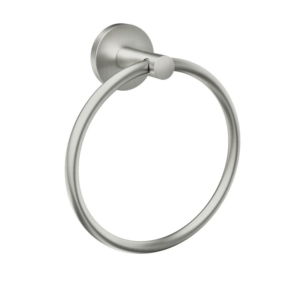 Brushed Nickel Towel Ring