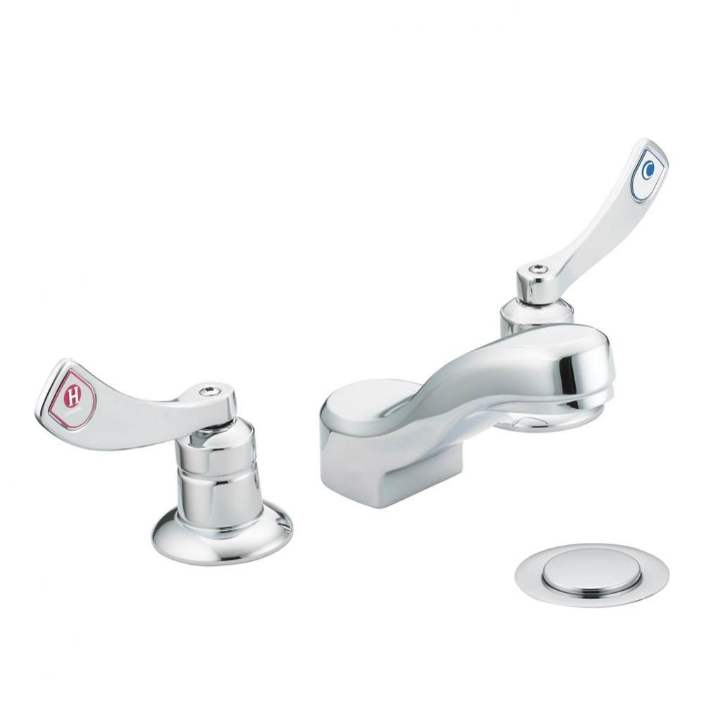 Chrome two-handle lavatory faucet