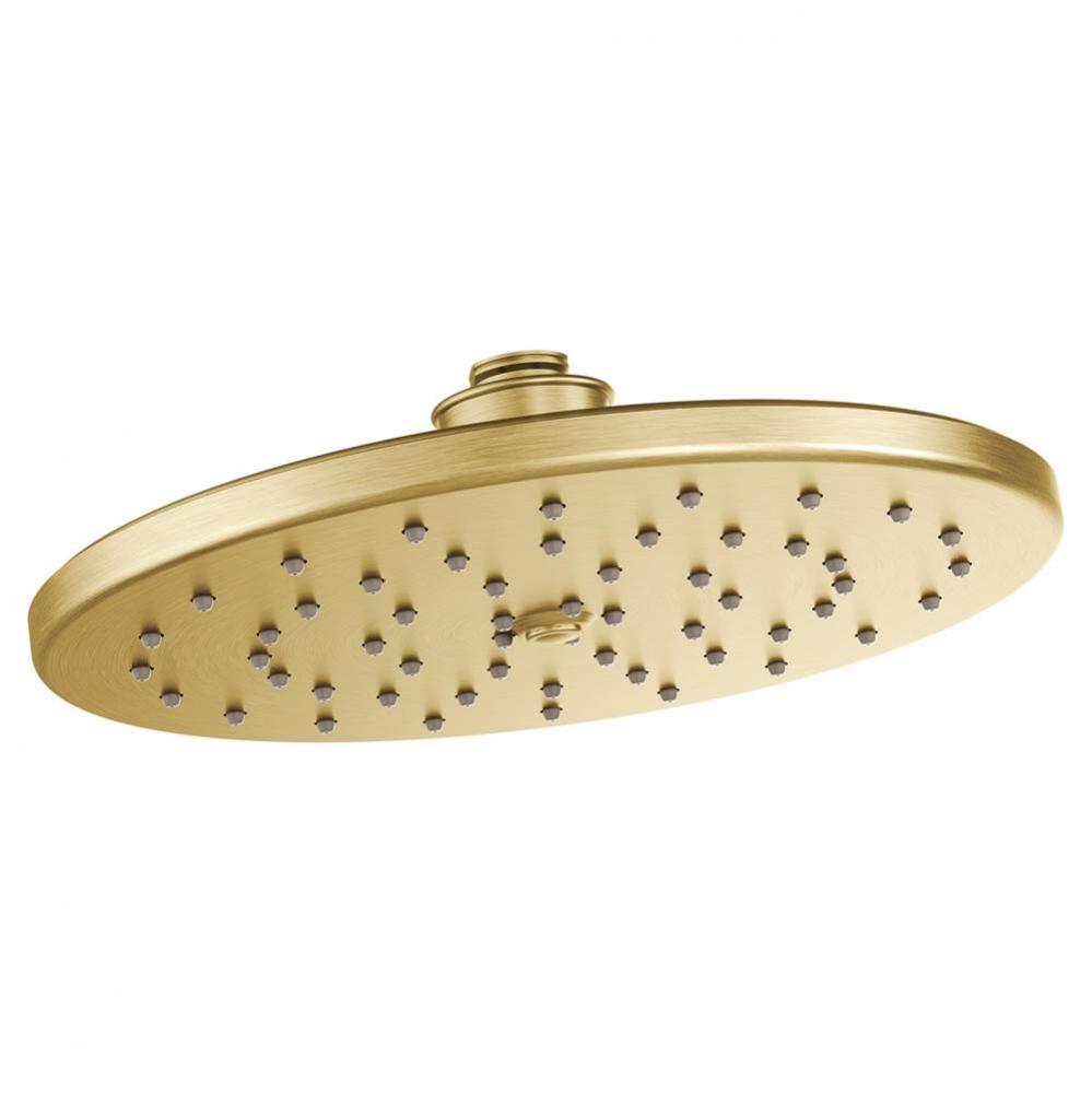 Moen Brushed Gold One-Function 10&apos;&apos; Diameter Spray Head Rainshower