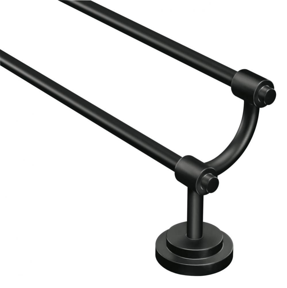 Matte Black Double Towel Bar