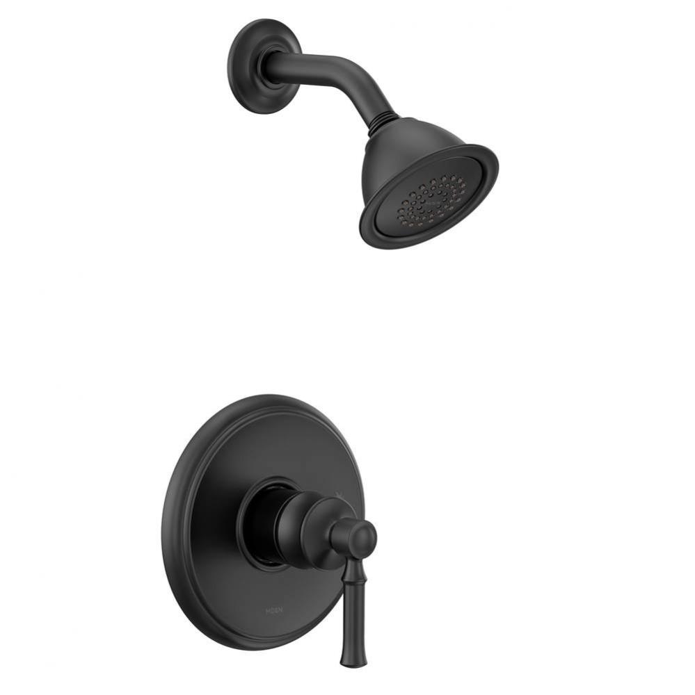 Dartmoor 1-Handle Eco-Performance Posi-Temp Shower Trim Kit in Matte Black