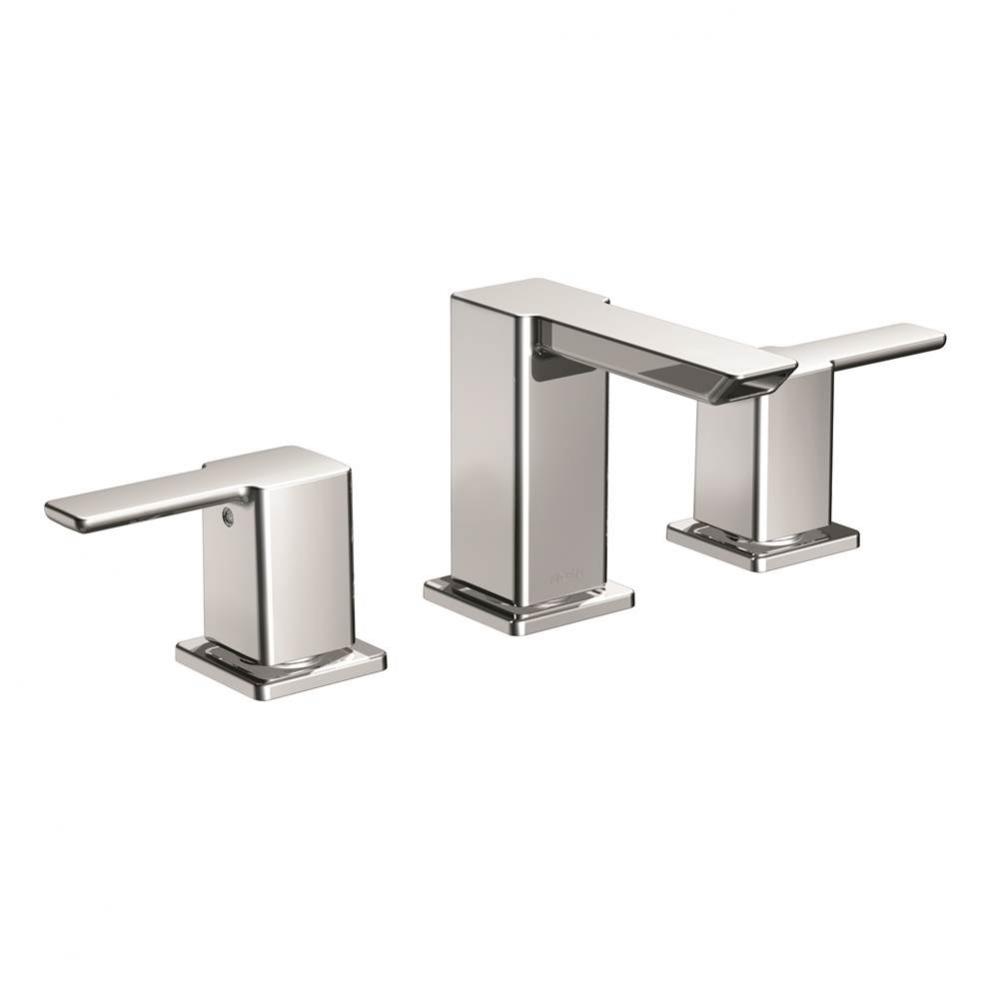 90 Degree 8 in. Widespread 2-Handle Mid-Arc Bathroom Faucet Trim Kit in Chrome (Valve Sold Separat