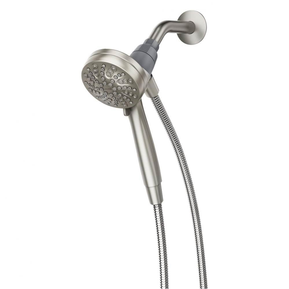 Engage Magnetix 3.5-Inch Six-Function Handheld Showerhead with Magnetic Docking System, Brushed Ni