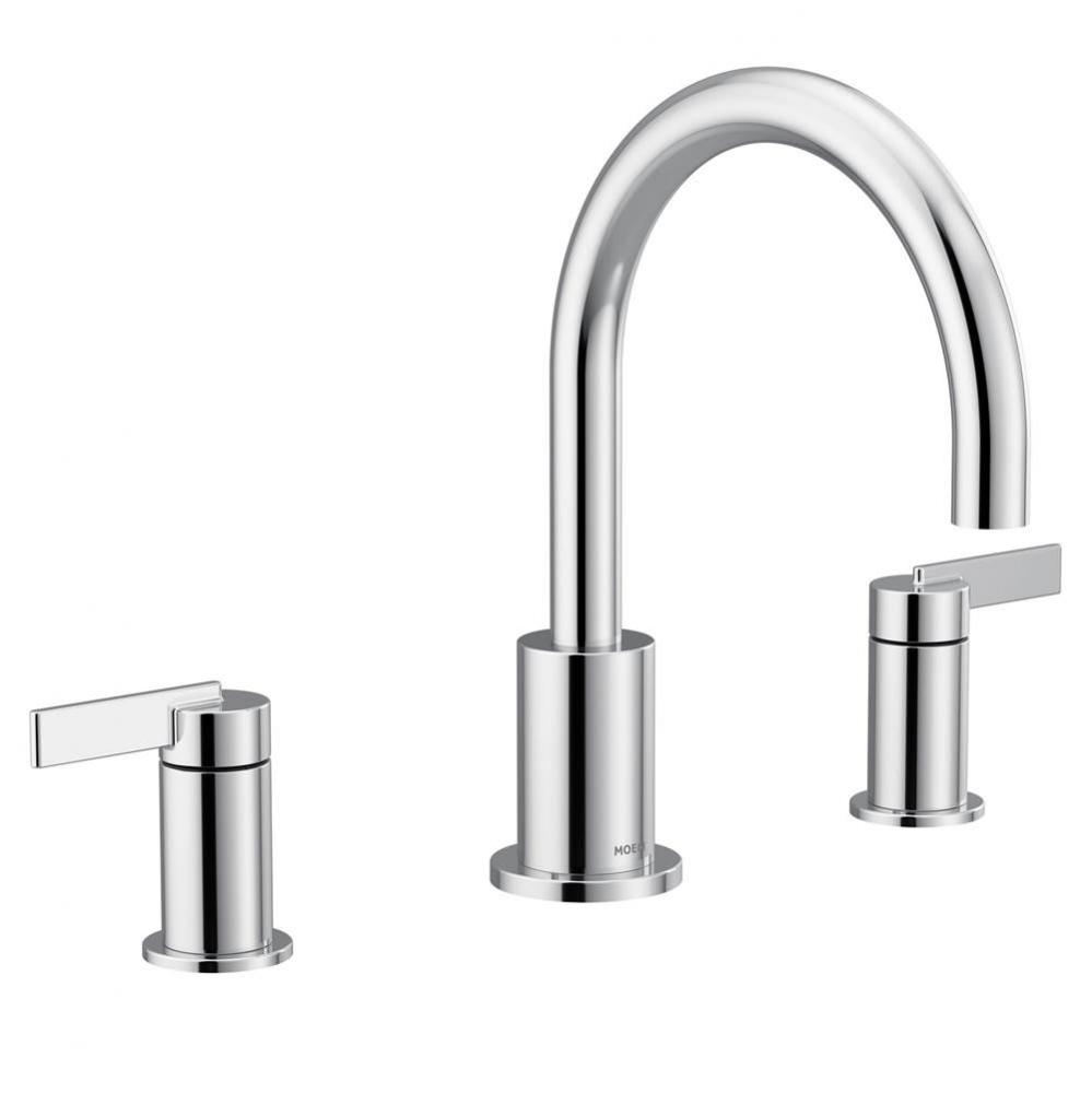 Cia 2-Handle High-Arc Deck Mount Roman Tub Faucet Trim Kit in Chrome (Valve Sold Separately)