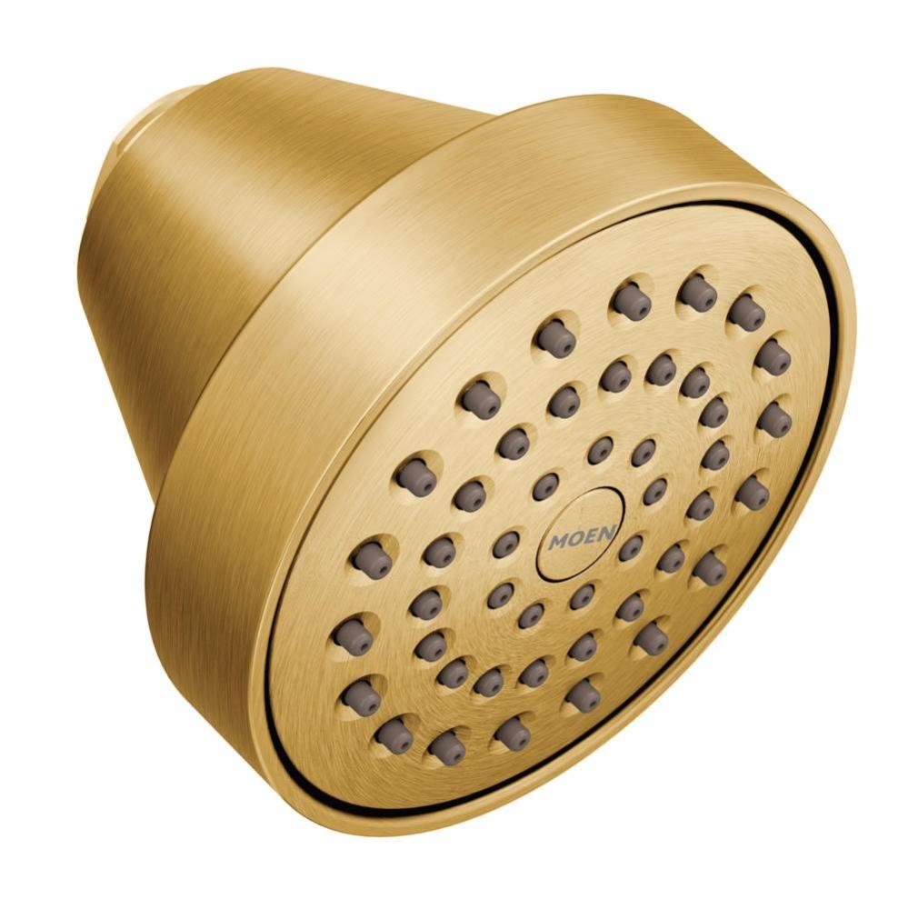 One-Function 3-5/8&apos;&apos; Diameter Round Spray Head, Brushed Gold