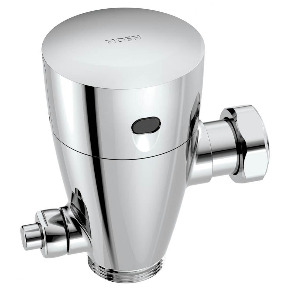 Chrome electronic flush valve 1 1/2&apos;&apos; water closet retro fit