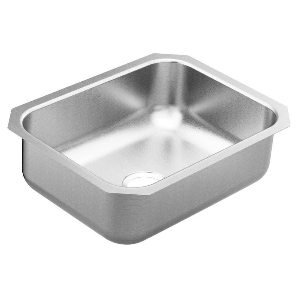 2000 Series 23.5-inch 20 Gauge Undermount Single Bowl Stainless Steel Kitchen or Bar Sink