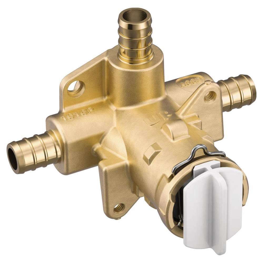 M-Pact Posi-Temp Pressure Balancing Valve with 1/2&apos;&apos; Crimp Ring PEX Connection