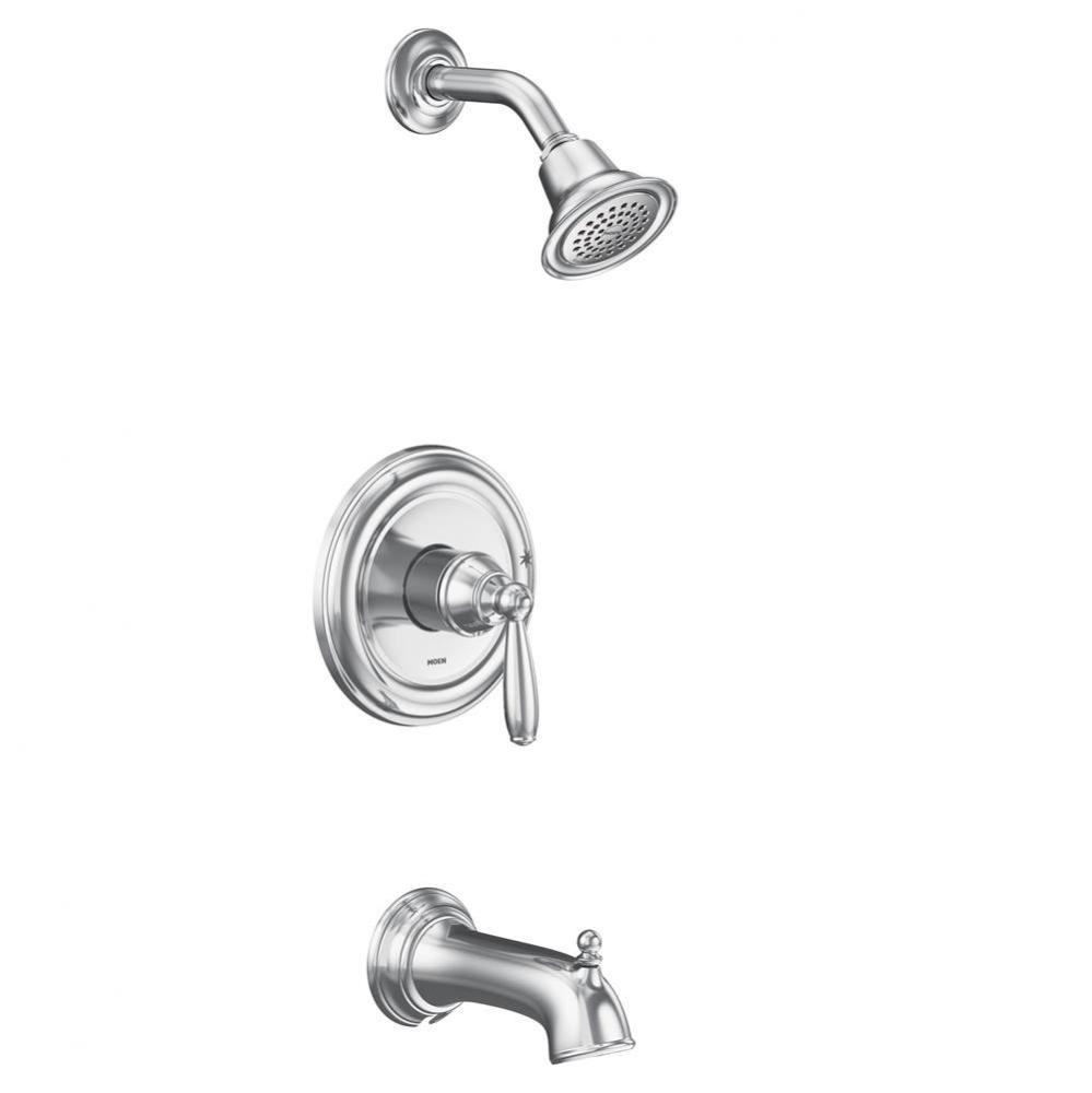 Brantford M-CORE 2-Series Eco Performance 1-Handle Tub and Shower Trim Kit in Chrome (Valve Sold S