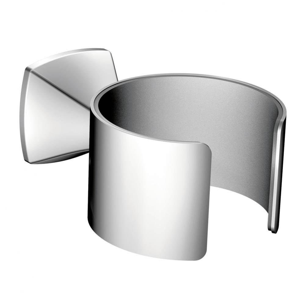 Voss Bathroom Hair Dryer Holder, Chrome