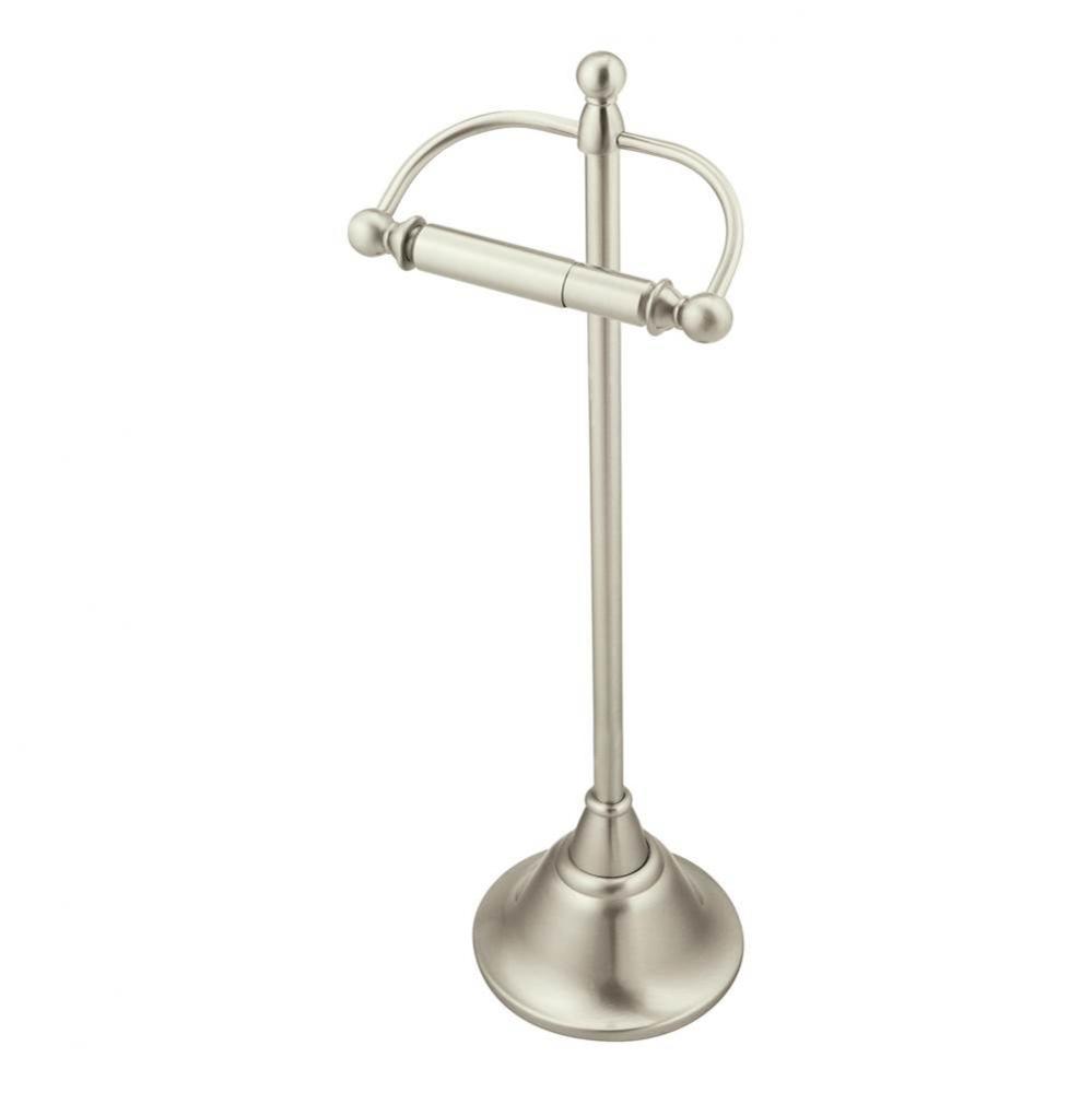 Brushed Nickel Freestanding Paper Holder