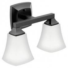 Moen YB5162BL - Matte Black Two Globe Bath Light