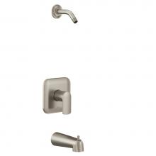 Moen UT2813NHBN - Rizon M-CORE 2-Series 1-Handle Tub and Shower Trim Kit in Brushed Nickel (Valve Sold Separately)