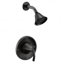 Moen T2742BL - Glyde 1-Spray Single-Handle Posi-Temp Shower Faucet Trim Kit in Matte Black (Valve Sold Separately