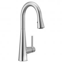 Moen 7664 - Sleek Single-Handle Pull-Down Sprayer Bar Faucet Featuring Reflex and Power Clean in Chrome