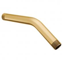 Moen 123815BG - Moen 123815 Bent Shower Arm, Brushed Gold