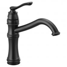 Moen 7240BL - Belfield Single-Handle Standard Kitchen Faucet in Matte Black