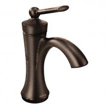 Moen 4500ORB - Wynford One-Handle High-Arc Bathroom Faucet with Drain Assembly, Oil Rubbed Bronze