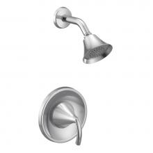 Moen T2742 - Glyde 1-Spray Single-Handle Posi-Temp Shower Faucet Trim Kit in Chrome (Valve Sold Separately)