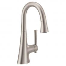 Moen 6126SRS - Kurv Spot Resist Stainless One-Handle High Arc Bar Faucet