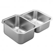 Moen GS18231 - 1800 Series 32-inch 18 Gauge Undermount Double Bowl Stainless Steel Kitchen Sink