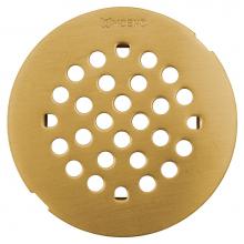 Moen 101663BG - 4-1/4-Inch Snap-In Shower Drain Cover, Brushed Gold