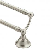 Moen DN6822BN - Brushed Nickel 24'' Double Towel Bar