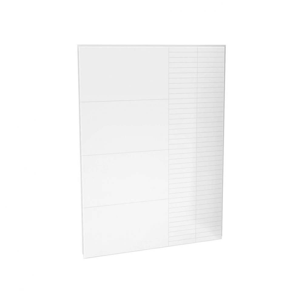 Utile 60 in. Composite Direct-to-Stud Back Wall in Erosion Bora white