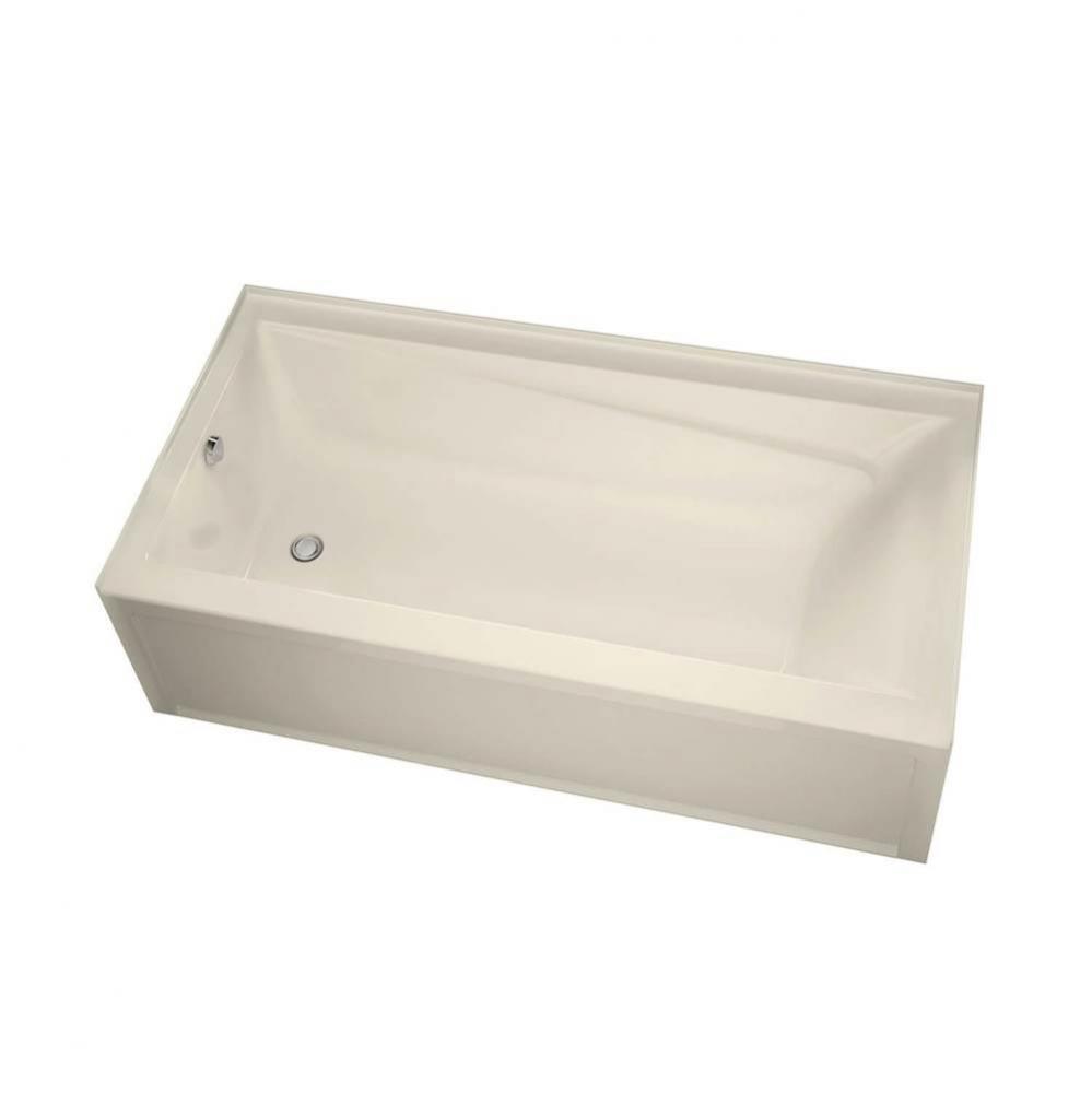 Exhibit 6036 IFS AFR Acrylic Alcove Right-Hand Drain Bathtub in Bone