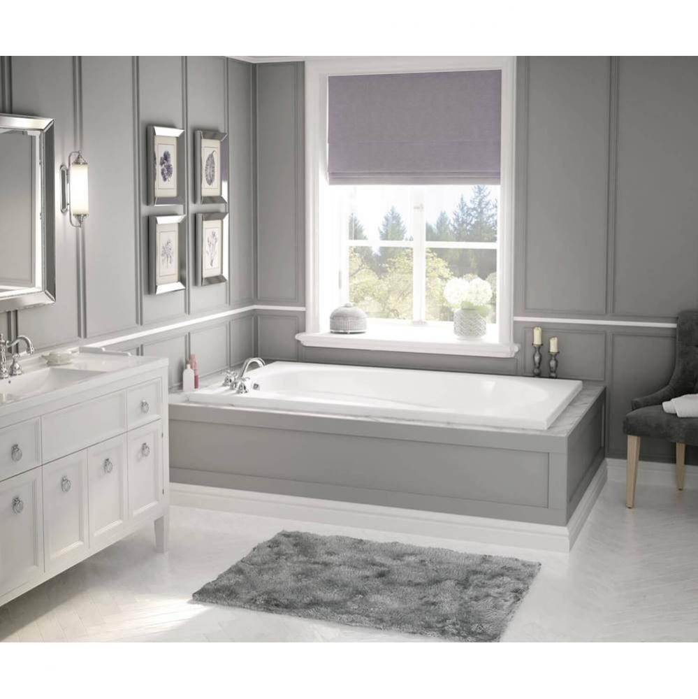 Talisman 71 x 42 Acrylic Drop-in End Drain Whirlpool Bathtub in White