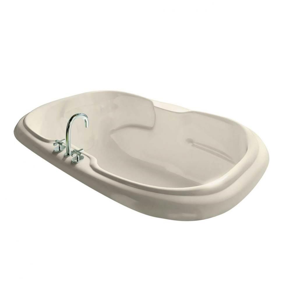 Calla 7242 Acrylic Drop-in Center Drain Aerofeel Bathtub in Bone