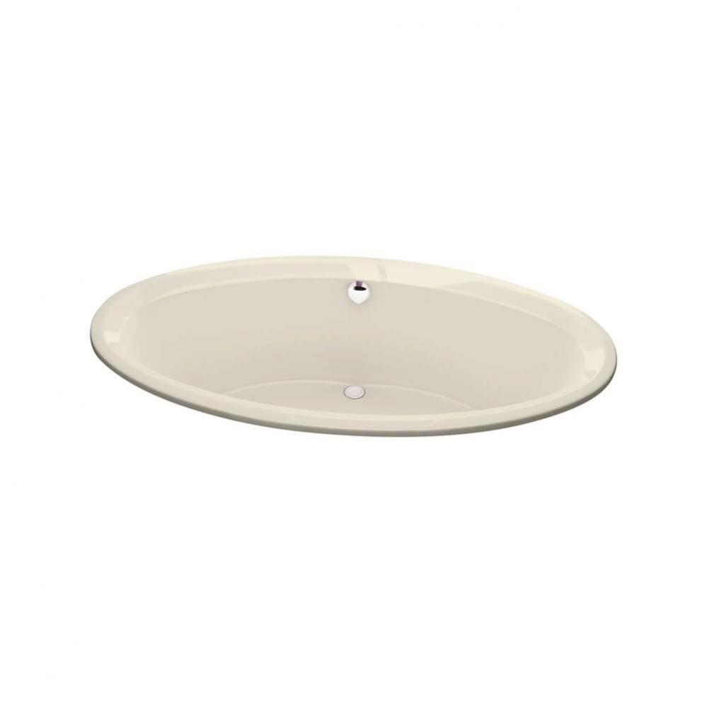 Tympani 72 x 42 Acrylic Drop-in Center Drain Bathtub in Bone