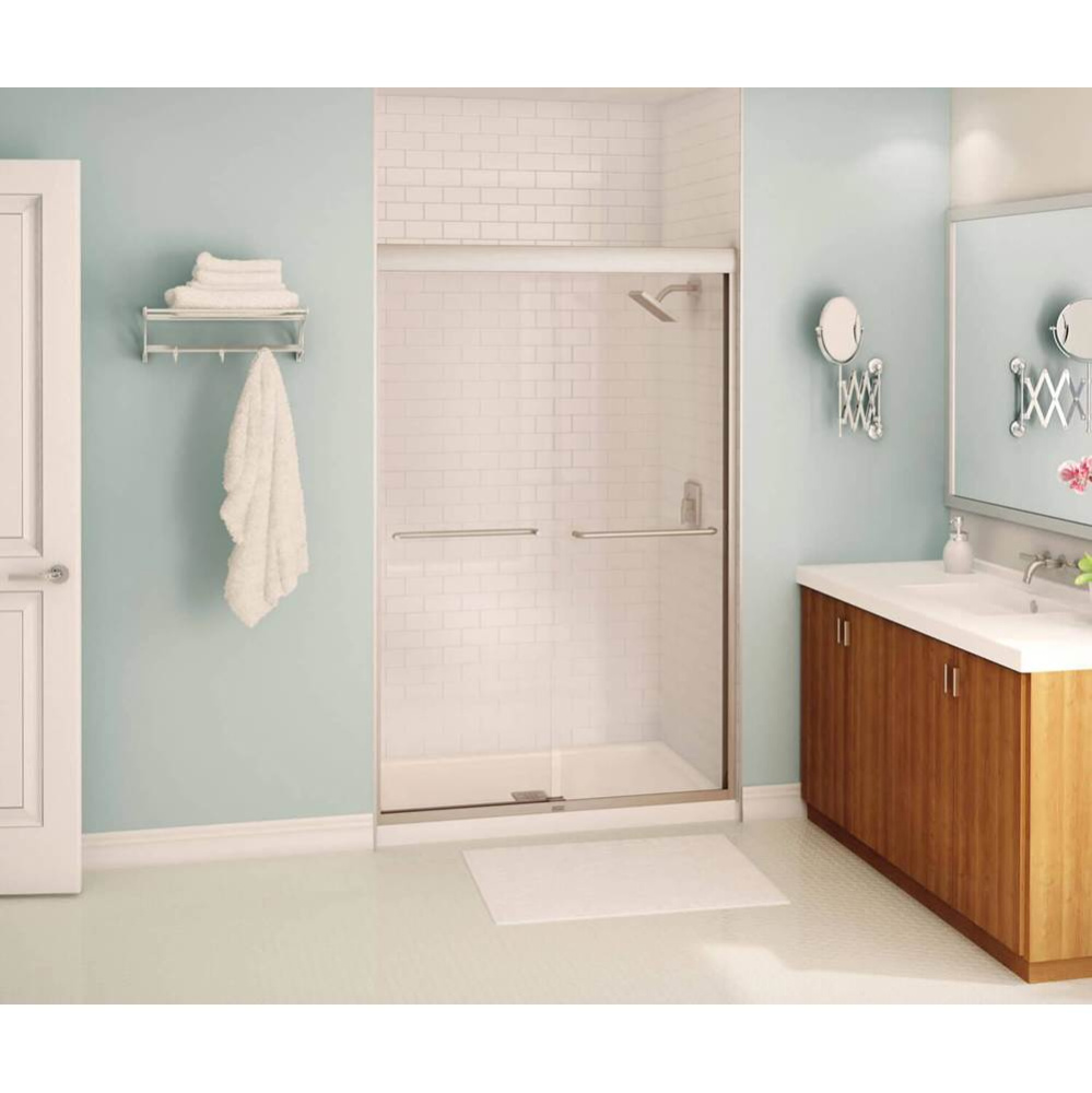 Kameleon SC 43-47 x 71 in. 6 mm Bypass Shower Door for Alcove Installation with Clear glass in Bru