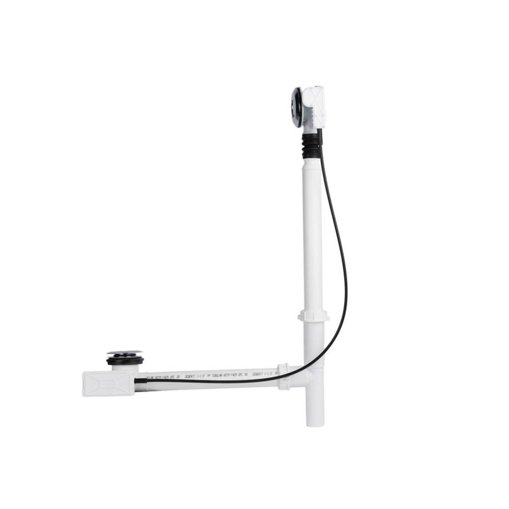 Push Button Cable-Operated Waste and Overflow with Flexible Neck, 33&apos;&apos; Cable, Complete K