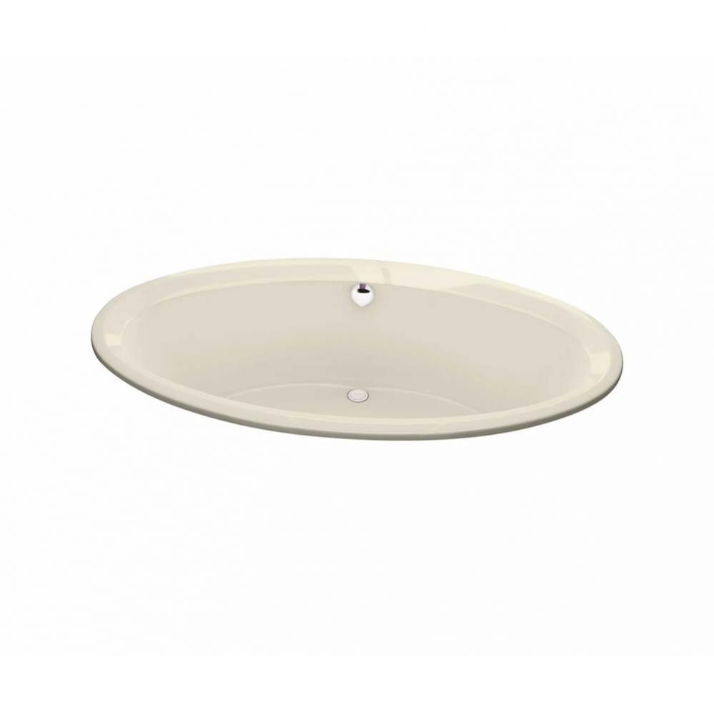 Tympani 72 x 42 Acrylic Drop-in Center Drain Combined Whirlpool &amp; Aeroeffect Bathtub in Bone