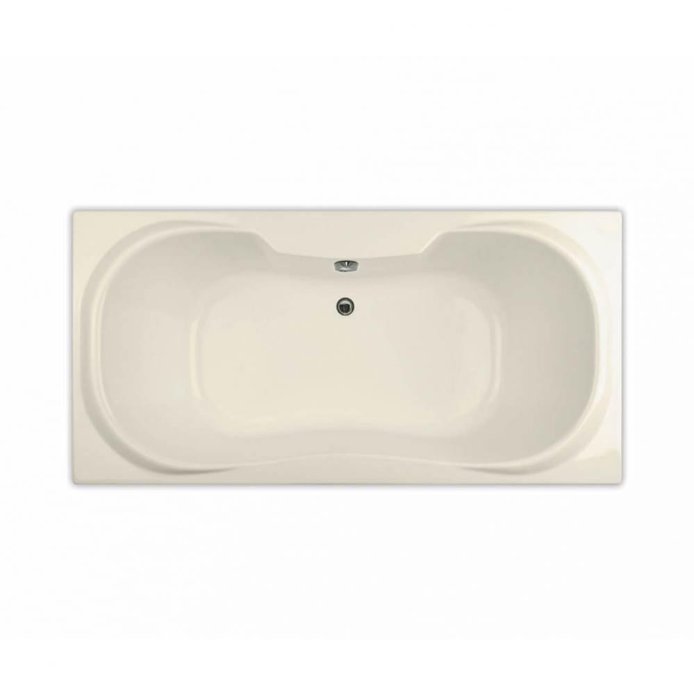 Cambridge 71.5 in. x 35.75 in. Drop-in Bathtub with Hydrosens System Center Drain in Bone