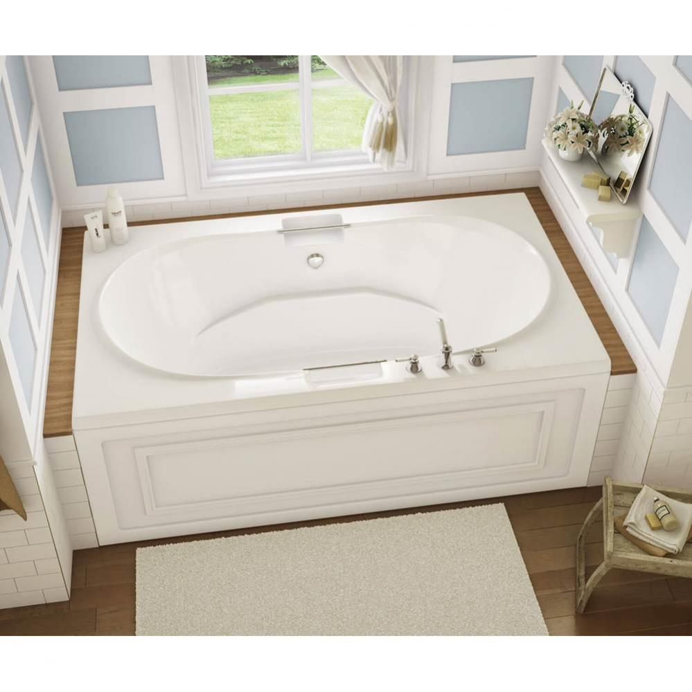 Antigua 71.75 in. x 41.75 in. Drop-in Bathtub with Combined Hydrosens/Aerosens System Center Drain