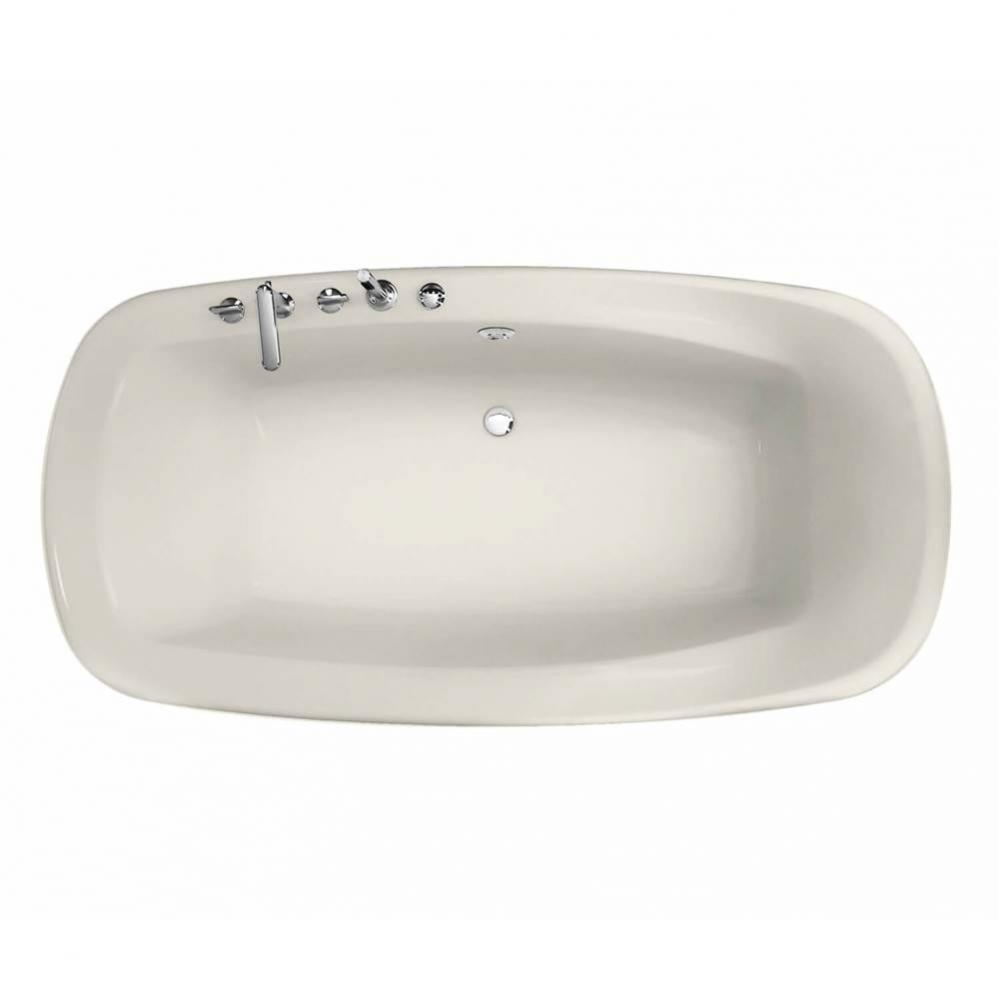 Eterne 7236 Acrylic Drop-in Center Drain Hydromax Bathtub in Biscuit