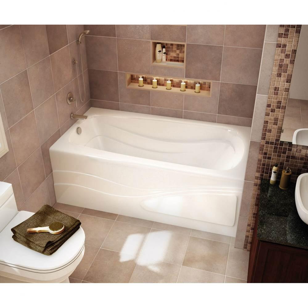 Tenderness 59.875 in. x 31.75 in. Alcove Bathtub with Aeroeffect System Left Drain in White