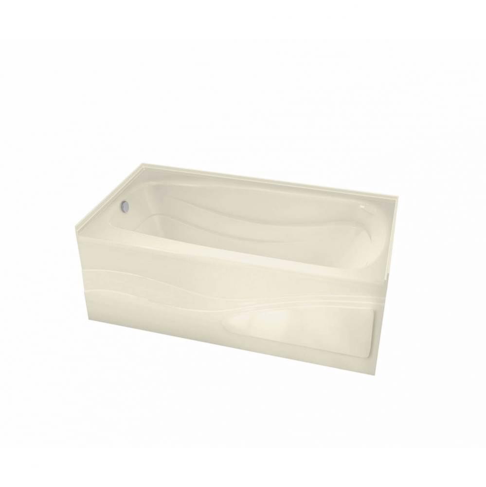 Tenderness 65.875 in. x 35.75 in. Alcove Bathtub with Right Drain in Bone