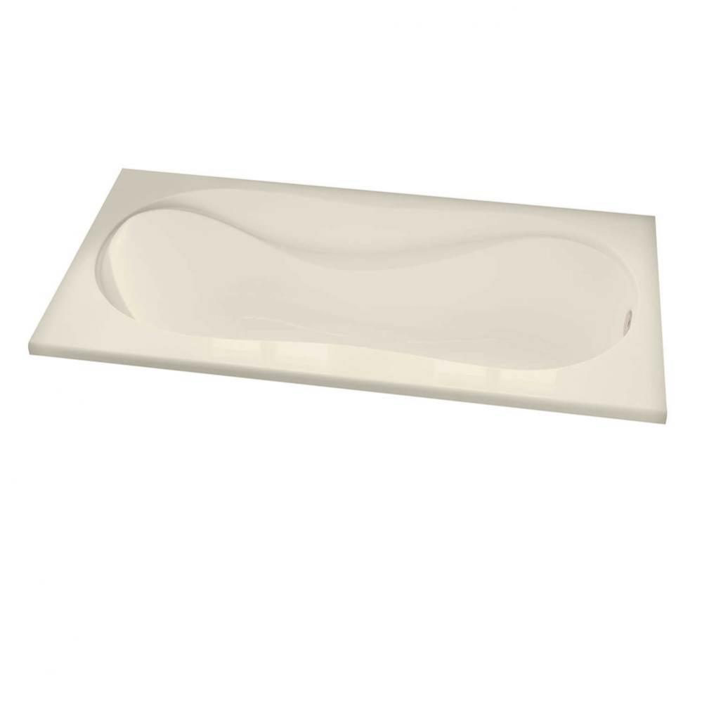 Cocoon 65.875 in. x 36 in. Drop-in Bathtub with Aerosens System End Drain in Bone