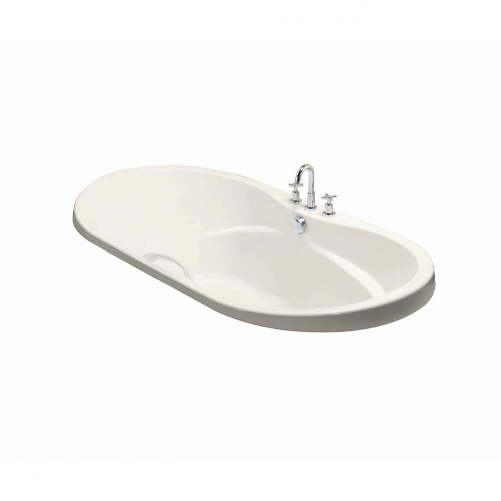 Living 6042 Acrylic Drop-in Center Drain Hydromax Bathtub in Biscuit