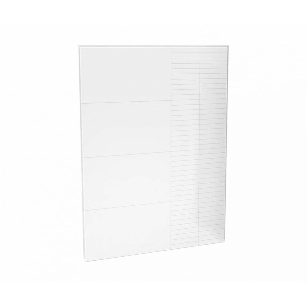 Utile 60 in. Composite Direct-to-Stud Back Wall in Erosion Bora white