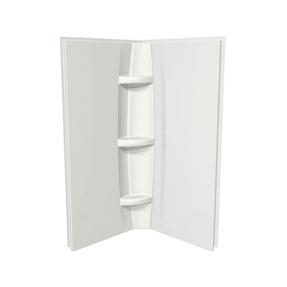 32 in. x 1.5 in. x 72 in. Direct to Stud Two Wall Set in Biscuit