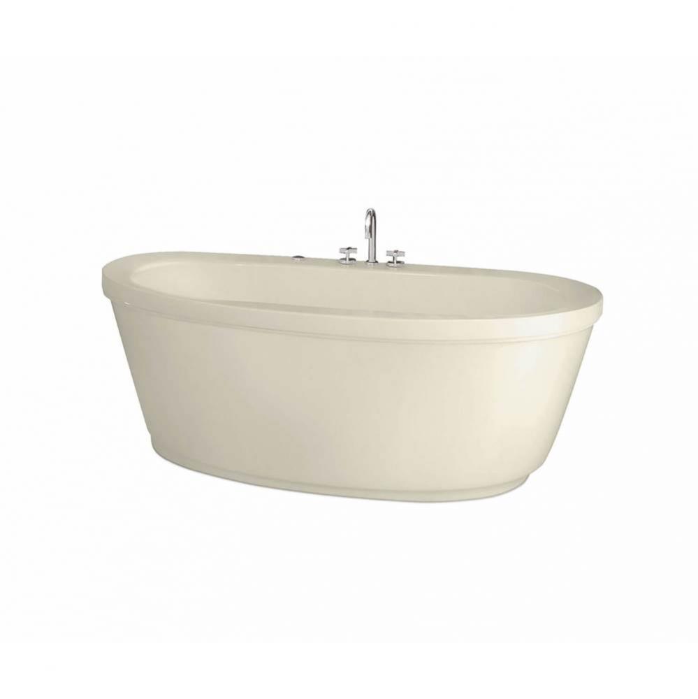 Jazz F 66 in. x 36 in. Freestanding Bathtub with Center Drain in Bone