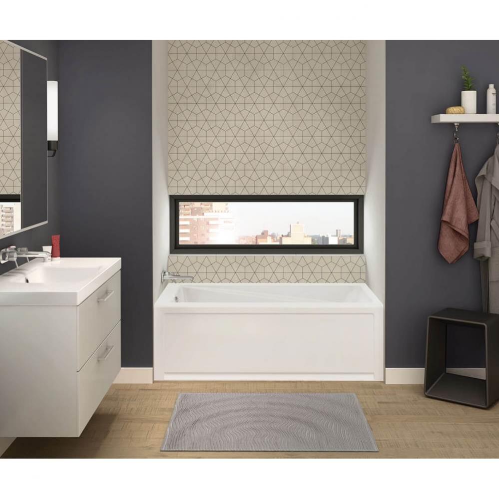 New Town IFS 59.75 in. x 32 in. Alcove Bathtub with Left Drain in White