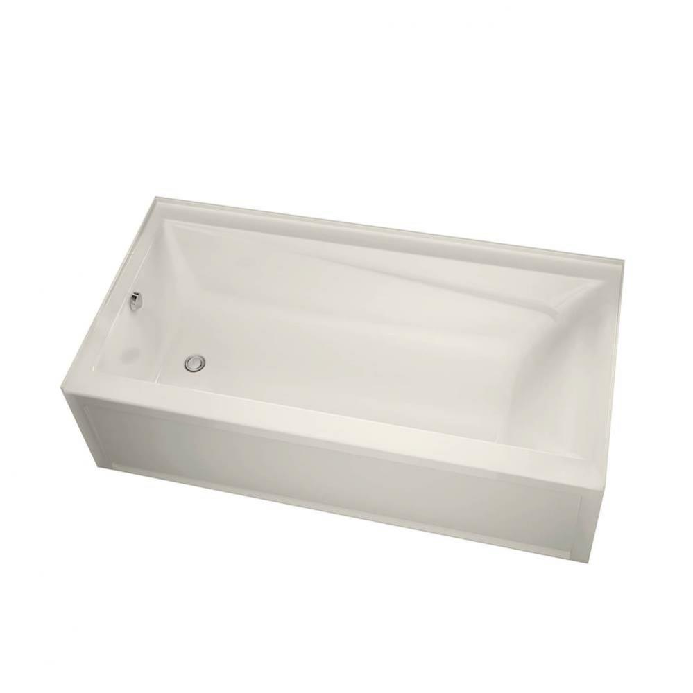 New Town IFS 59.75 in. x 32 in. Alcove Bathtub with Aerosens System Left Drain in Biscuit