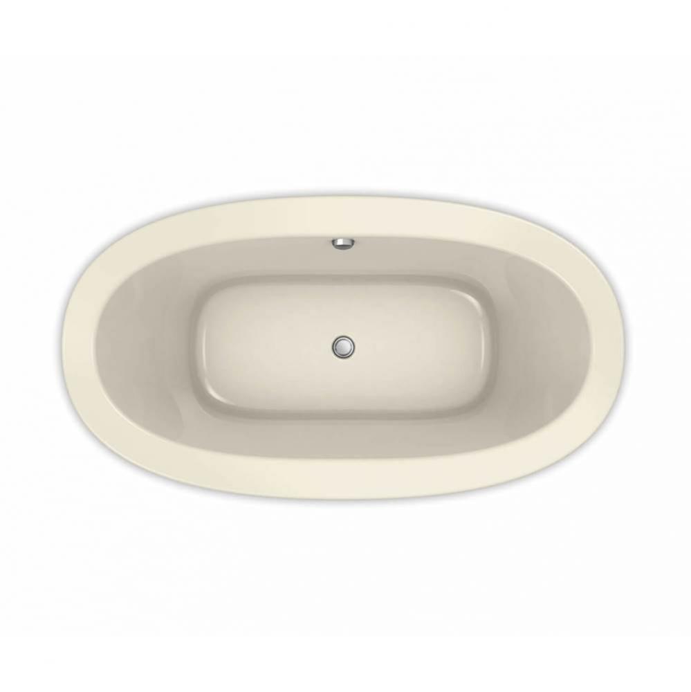 Reverie 66 in. x 36 in. Drop-in Bathtub with Aerosens System Center Drain in Bone